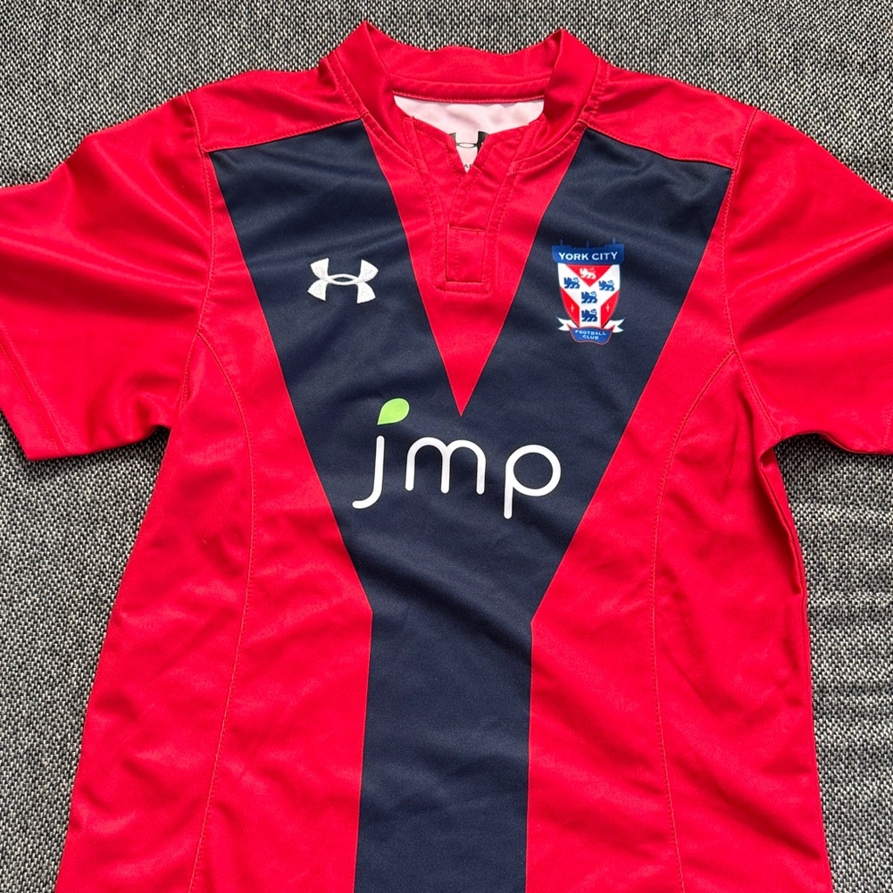 Under Armour Kids York City Football Club Red and Navy Jersey